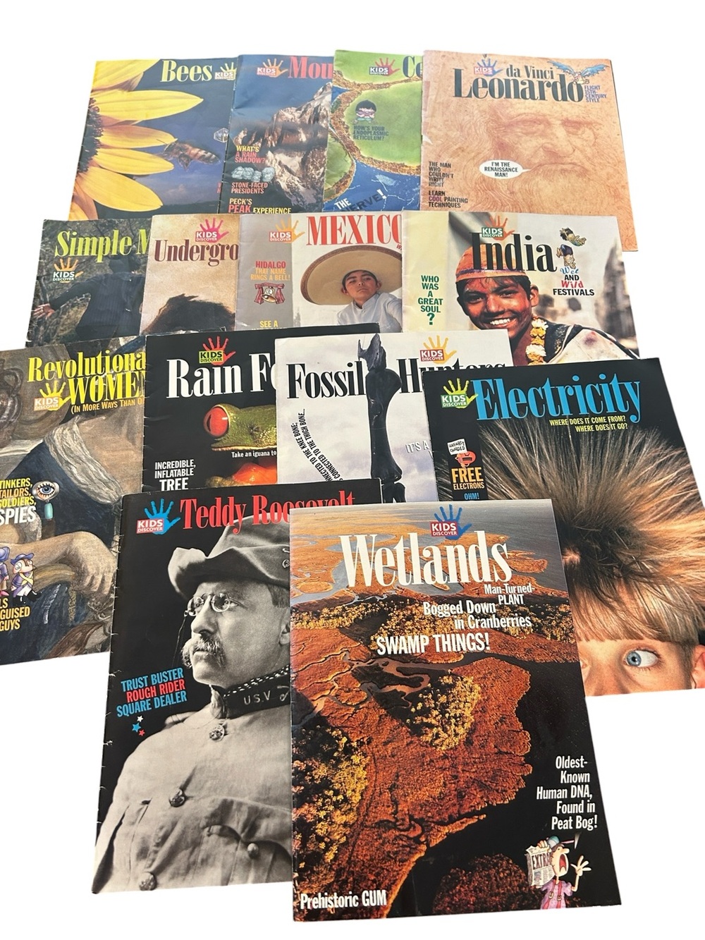 Rare vintage bundle of 14 vintage magazines from Kids Discover Science STEM